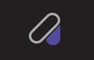 alphabet letter A logo company icon design