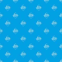 Instrument studio pattern vector seamless blue repeat for any use