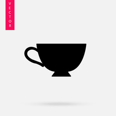 Cup icon, logo on white background