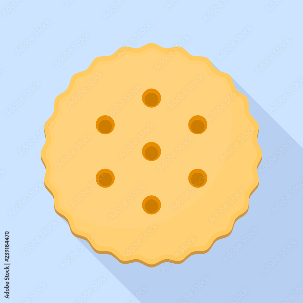 Poster cracker icon. flat illustration of cracker vector icon for web design