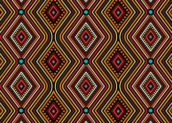 Aboriginal dot art vector seamless pattern  background. 
