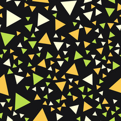 Triangles Seamless vector EPS 10. Abstract geometric pattern. Multicolor Figures. Texture for print and Banner. Flat style