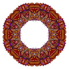 Floral frame for Invitation or wedding card with decorative ornament. Vector illustatration.