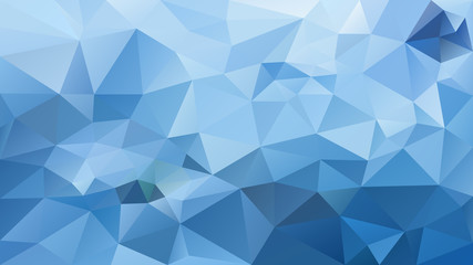 vector abstract irregular polygonal background - triangle low poly pattern - light sky blue color
