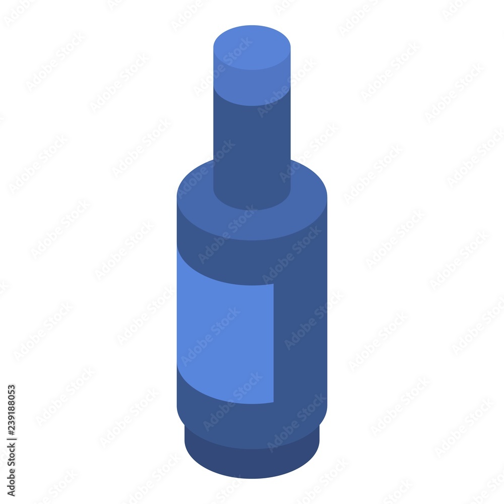 Poster detergent bottle icon. isometric of detergent bottle vector icon for web design isolated on white ba
