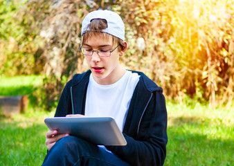 Teenager with a Tablet