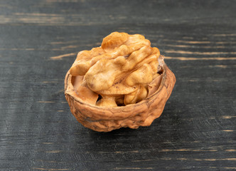 Half dry walnut