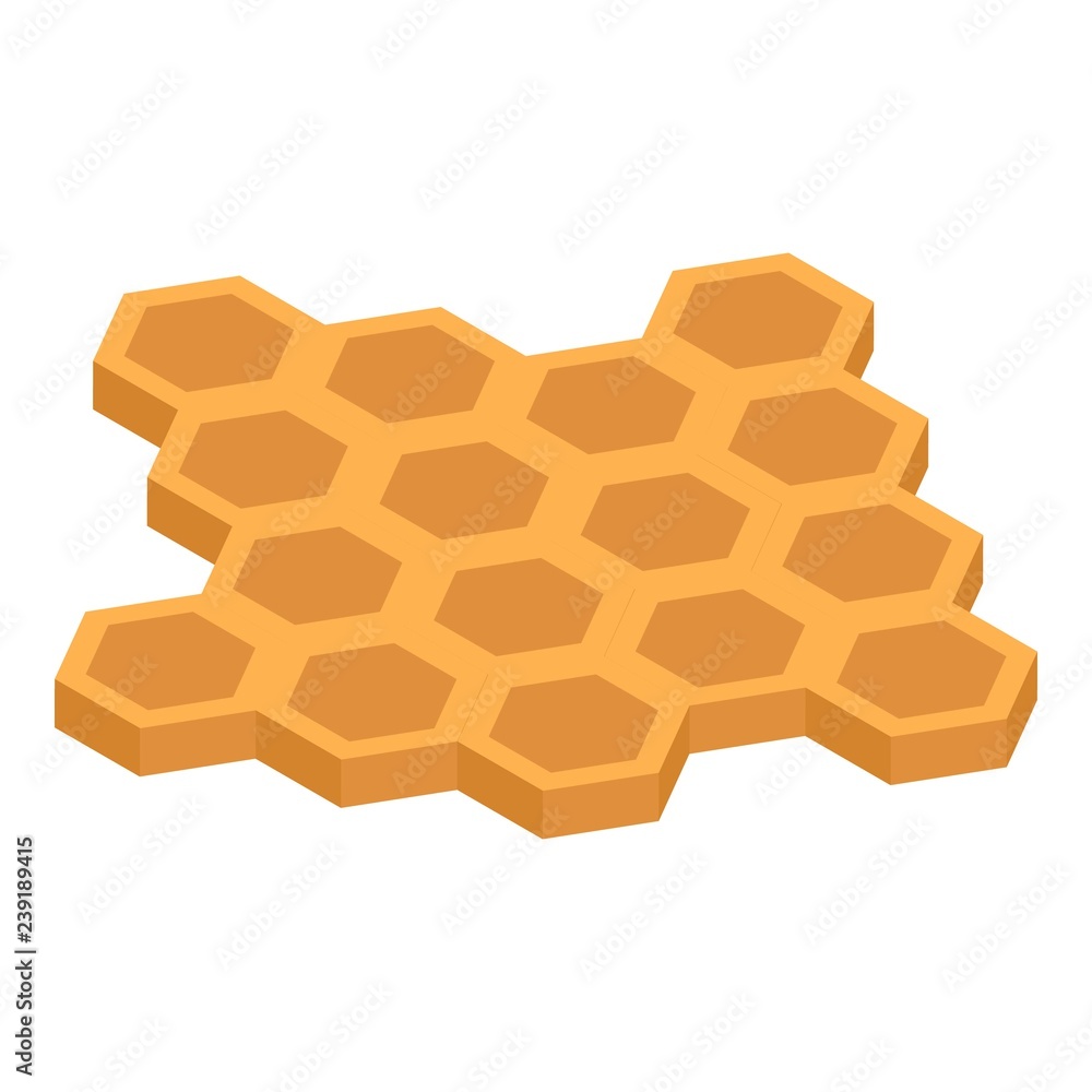 Poster honeycomb icon. isometric of honeycomb vector icon for web design isolated on white background