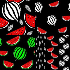 Pattern of the watermelon, background