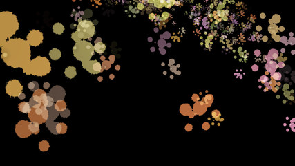 Background with paint. Divorces and drops. Periwinkles.