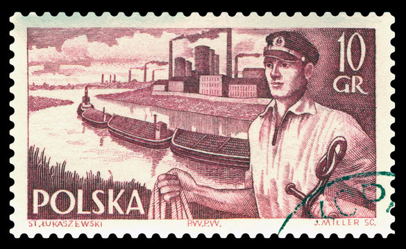 Postage stamp. Docker.