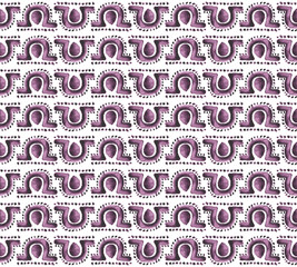 Abstract purple seamless pattern Morocco decor background