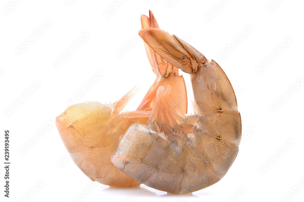 Canvas Prints shrimps on a white background