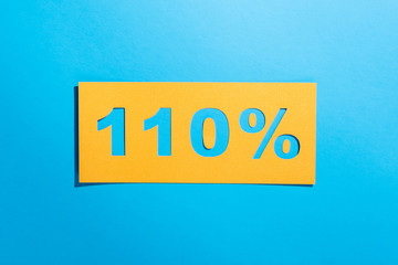 Giving your best 110 percent