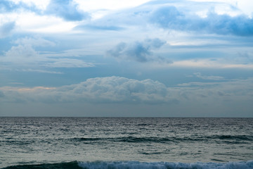 Tropical evening seascape.