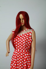 mannequin red