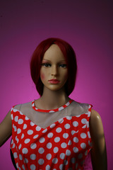mannequin red