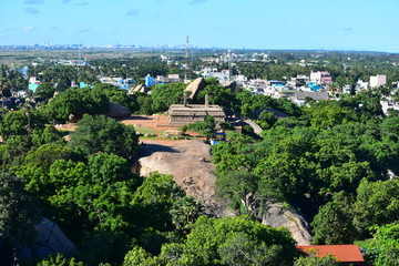 Chennai, Tamilnadu - India - September 09, 2018: City view from Light House in Mahabalipuram