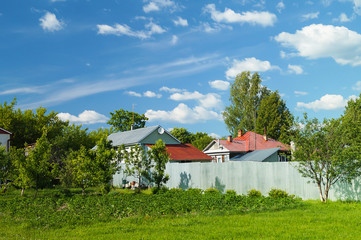 Year landscape in rural terrain