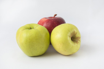 apples isolated on white background
