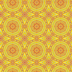 Seamless color pattern from a variety of geometric shapes.