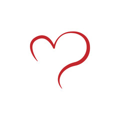 Heart colored icon on white background. Can be used for web, logo, mobile app, UI, UX