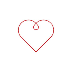 Heart colored icon on white background. Can be used for web, logo, mobile app, UI, UX