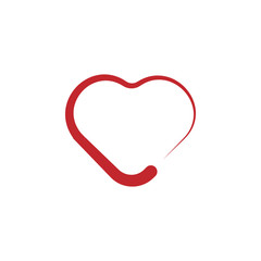 Heart colored icon on white background. Can be used for web, logo, mobile app, UI, UX