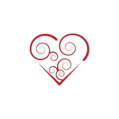 Heart colored icon on white background. Can be used for web, logo, mobile app, UI, UX