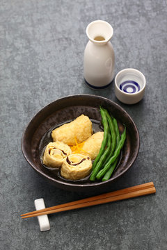 Yuba maki, tofu skin dish, Japanese vegetarian food