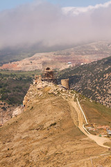 View of the old Genoas fortress Chembalo, Crimea, Russia.