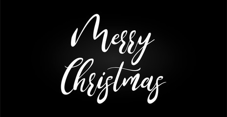 Merry Christmas Text Isolated Background