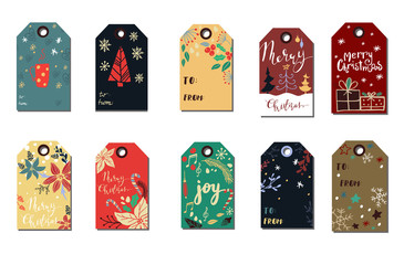 Christmas tags cute collection