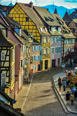 Fototapeta premium Colmar at sunset