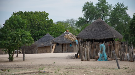 Fototapeta na wymiar Dorf Mungaze in Mosambik