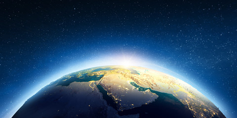 Middle East from space