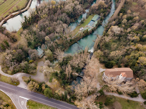 The Timavo River (Il fiume Timavo, Timava, Timav) is a two-kilometre stream in the Province of Trieste. It has four sources near San Giovanni (&Scaron;tivan) near Duino (Devin)