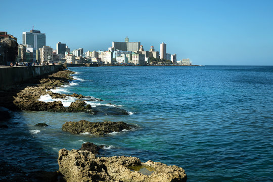 Malecon in Havana in Cuba