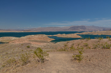 Las Vegas Bay at Lake Mead scenic view (Nevada, USA)