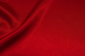 red satin or silk fabric as background