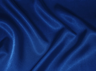 Blue satin, silk, texture background