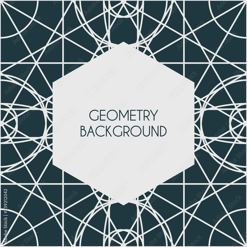 Wall mural Vector Magic Geometry Background