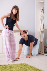Concept of Skeleton in the cupboard or closet
