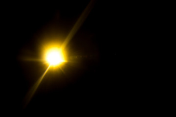Abstract sun burst with digital lens flare background