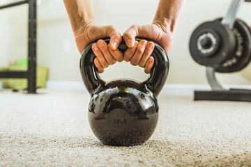Kettlebell workout exercise weight  and strength training