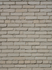 Wall made of white bricks.