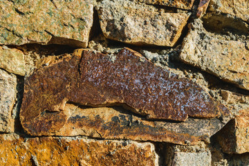 Coloured stone wall texture background material, pattern, surface