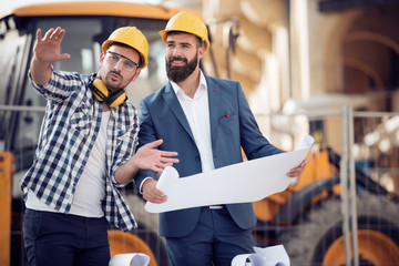 Two construction worker outdoor