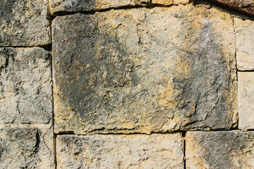 Coloured stone wall texture background material, pattern, surface