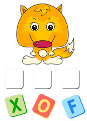 Cartoon fox crossword